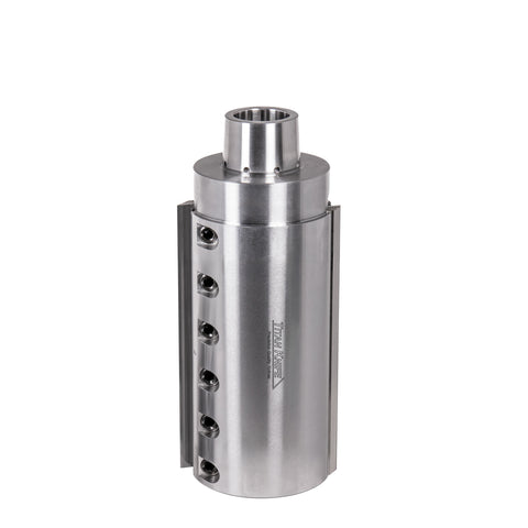 150 mm Cut Length, 2 Corrugated Knife Pockets, HSK 85 PowerLock Style Moulder Cutterhead, CW Rotation, Left or Bottom Spindle