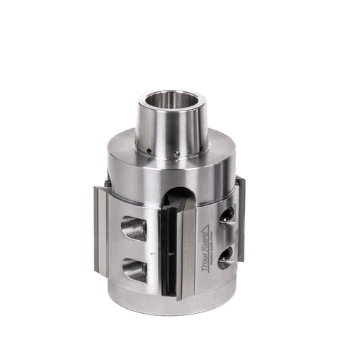 60 mm Cut Length, 4 Corrugated Knife Pockets, HSK 85 PowerLock Style Moulder Cutterhead, CCW Rotation, Right or Top Spindle