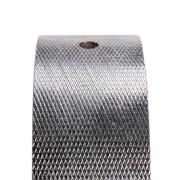 2" Wide, 5-1/2" Dia, 35 mm Bore Keyed, Medium Knurl Steel Moulder Feed Wheel - Clearance