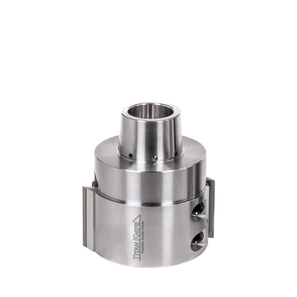 40 mm Cut Length, 2 Corrugated Knife Pockets, HSK 85 PowerLock Style Moulder Cutterhead, CCW Rotation, Right or Top Spindle 