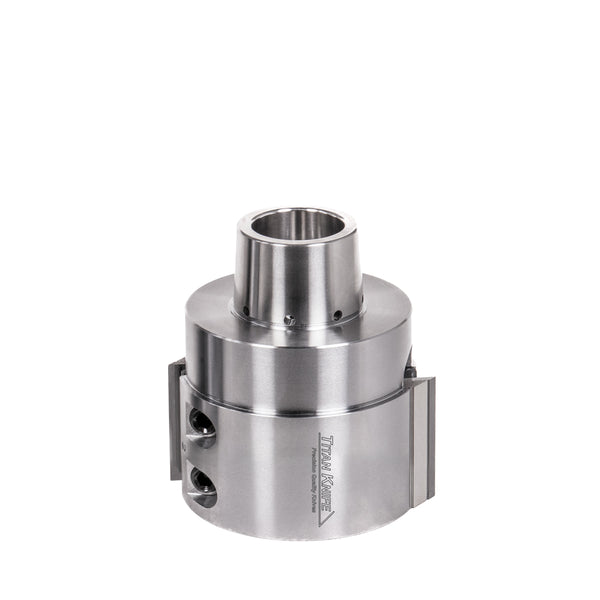 40 mm Cut Length, 2 Corrugated Knife Pockets, HSK 85 PowerLock Style Moulder Cutterhead, CW Rotation, Left or Bottom Spindle 
