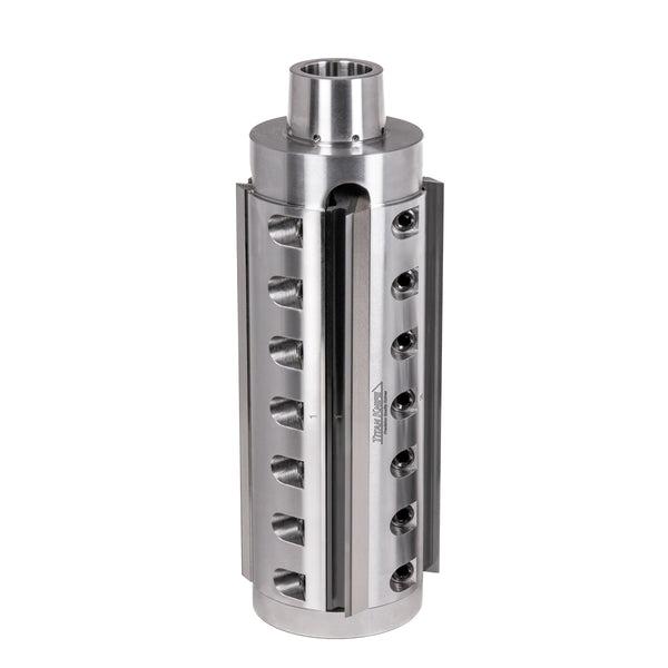 170 mm Cut Length, 4 Corrugated Knife Pockets, HSK 85 PowerLock Style Moulder Cutterhead, CCW Rotation, Right or Top Spindle 