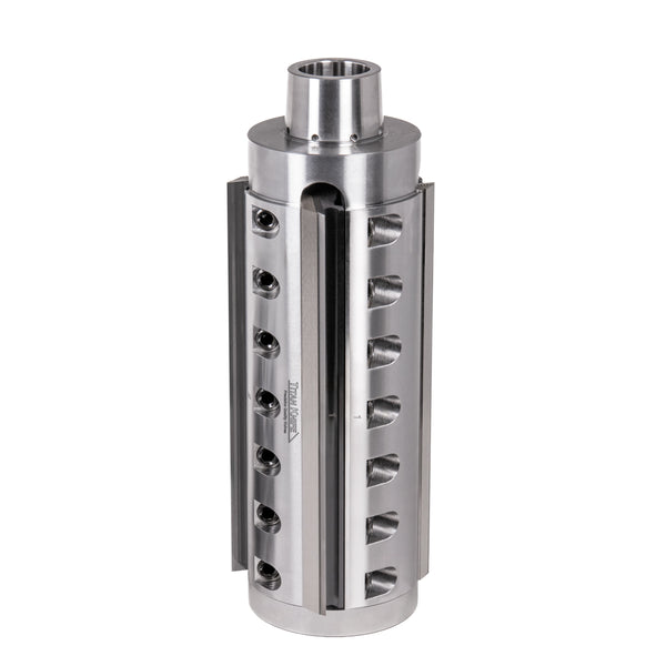 170 mm Cut Length, 4 Corrugated Knife Pockets, HSK 85 PowerLock Style Moulder Cutterhead, CW Rotation, Left or Bottom Spindle 