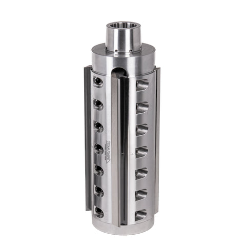 170 mm Cut Length, 4 Corrugated Knife Pockets, HSK 85 PowerLock Style Moulder Cutterhead, CW Rotation, Left or Bottom Spindle 