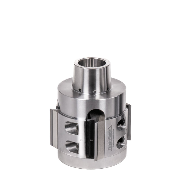 40 mm Cut Length, 4 Corrugated Knife Pockets, HSK 85 PowerLock Style Moulder Cutterhead, CCW Rotation, Right or Top Spindle 