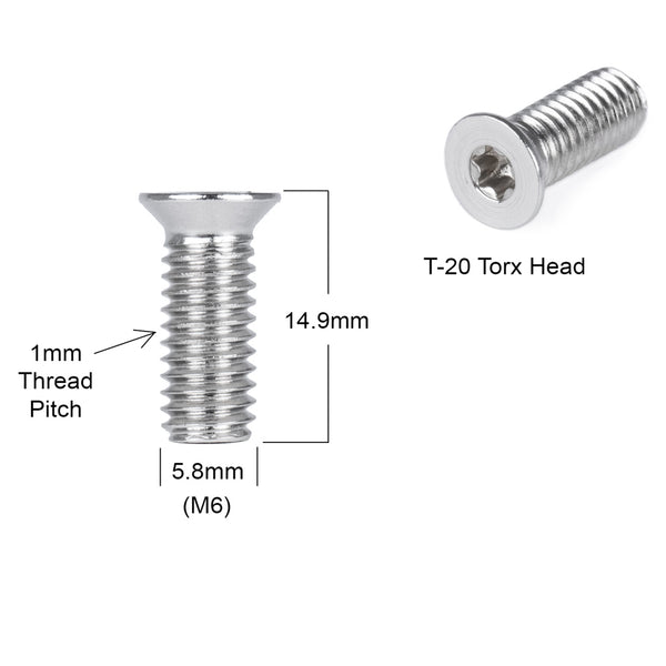 Titan Spiral Insert Head Torx Screw - Dimensions