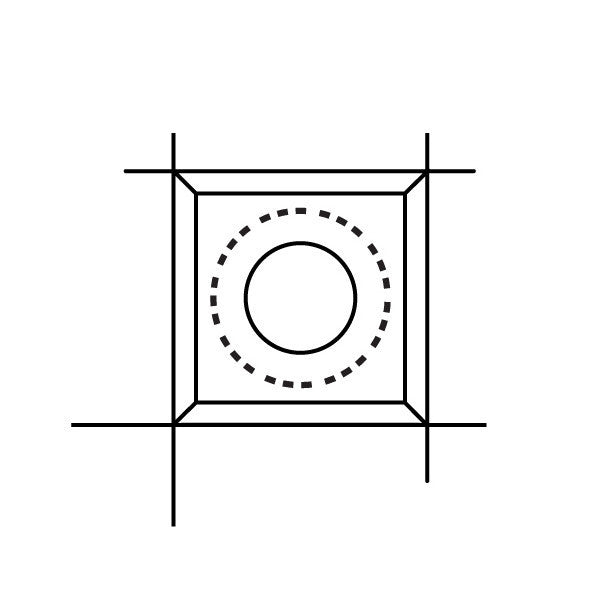 Carbide Insert Knife - Square - Dimensions