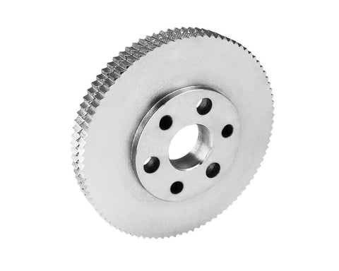 3/4" Wide, 30mm  Bore, Keyed - Steel Tooth Feed Wheel