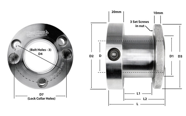 Hydro-Lock Centering Sleeve - B Style - Labeled Diagram