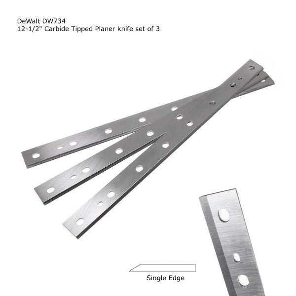 PKH-12801-C -- TCT Carbide Tipped Planer Knife Set for DeWalt DW734