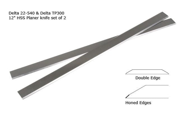 PKH-12810 -- HSS Planer Knife Set -- 12" Delta 22-540, TP-300 - Details