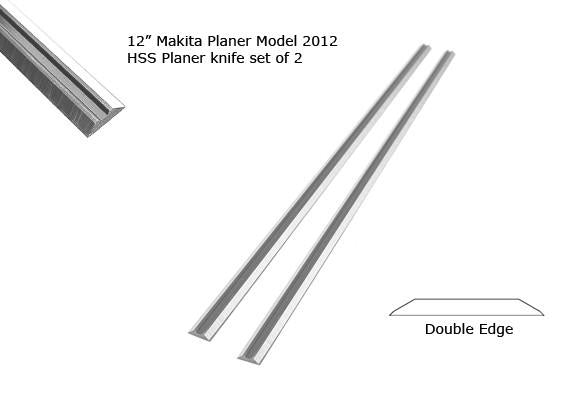 PKH-12832 -- HSS Planer Knife Set -- 12" Makita Planer Model 2012 - Details