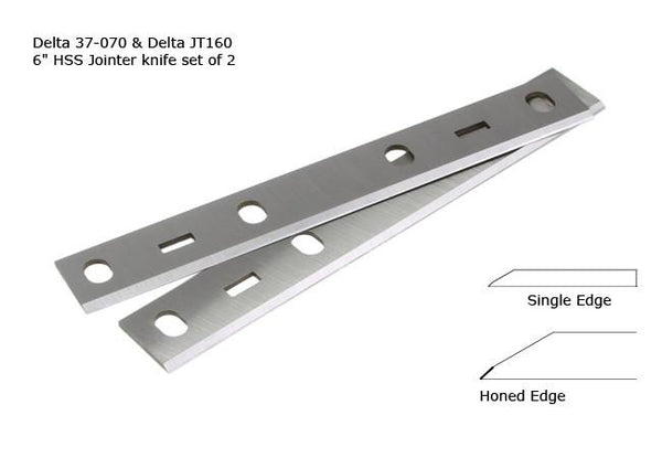 PKH-14801 -- HSS Planer Knife Set -- 6" Delta 37-070 & Delta JT160 - Details