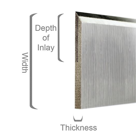 TCT Carbide Tipped Planer Knife Dimesions Diagram