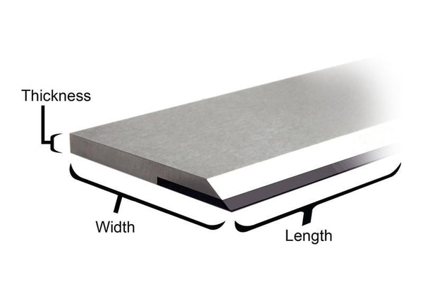 12-1/2" x 7/8 x 3/32" TCT Carbide Tipped Planer knife set of 3