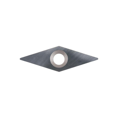 Diamond Carbide Insert - 30 x 10 x 2.5 mm - 0.4 mm radius tip - Woodturning Cutter Top